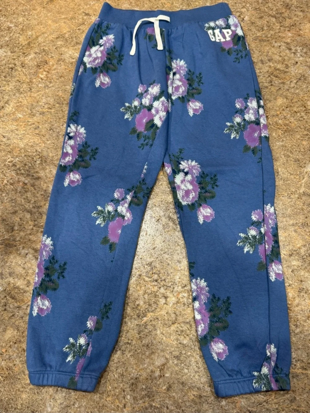 GAP Kids Floral Joggers – Size M (8)